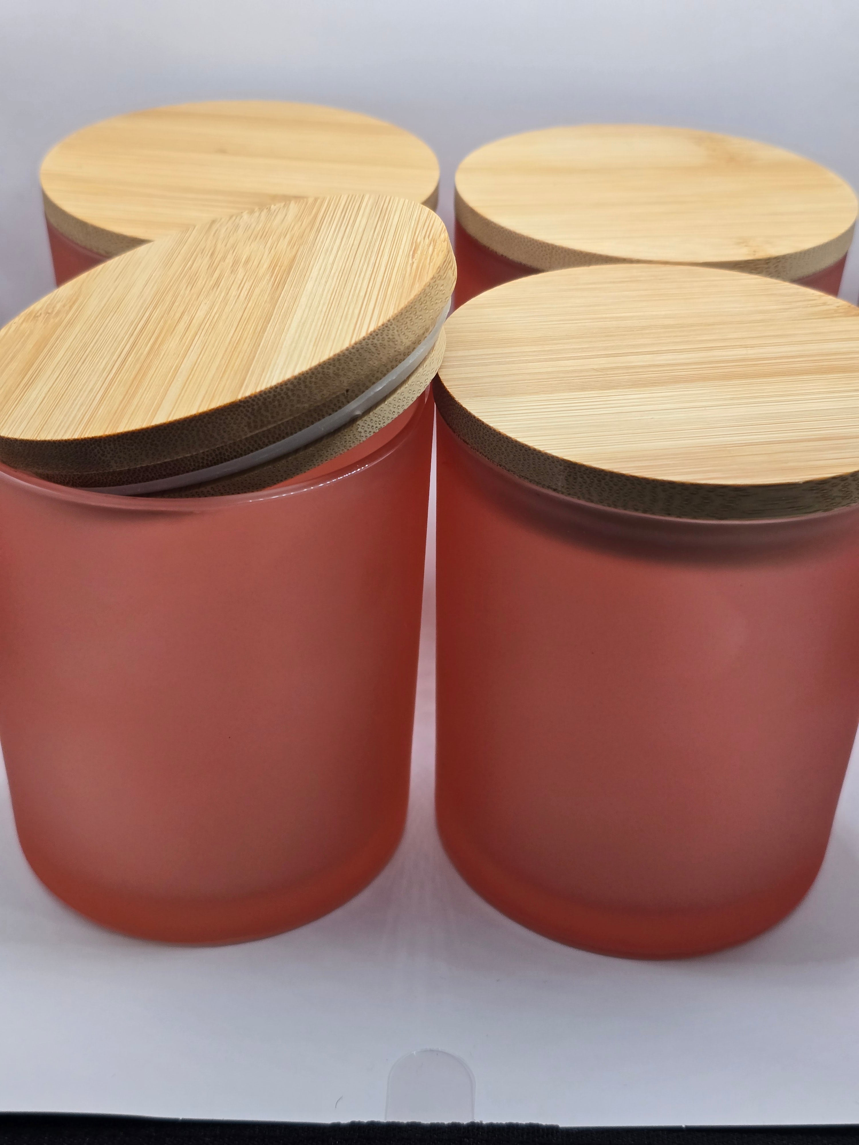 Premium 12 oz glass jar candle - eco-friendly soy wax - long burn time
