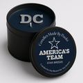 Dallas Cowboys America's Team candle - Star Breeze scent 8 oz tin
