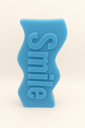 🔵 Blue Smile Candle – Calming Positivity Candle