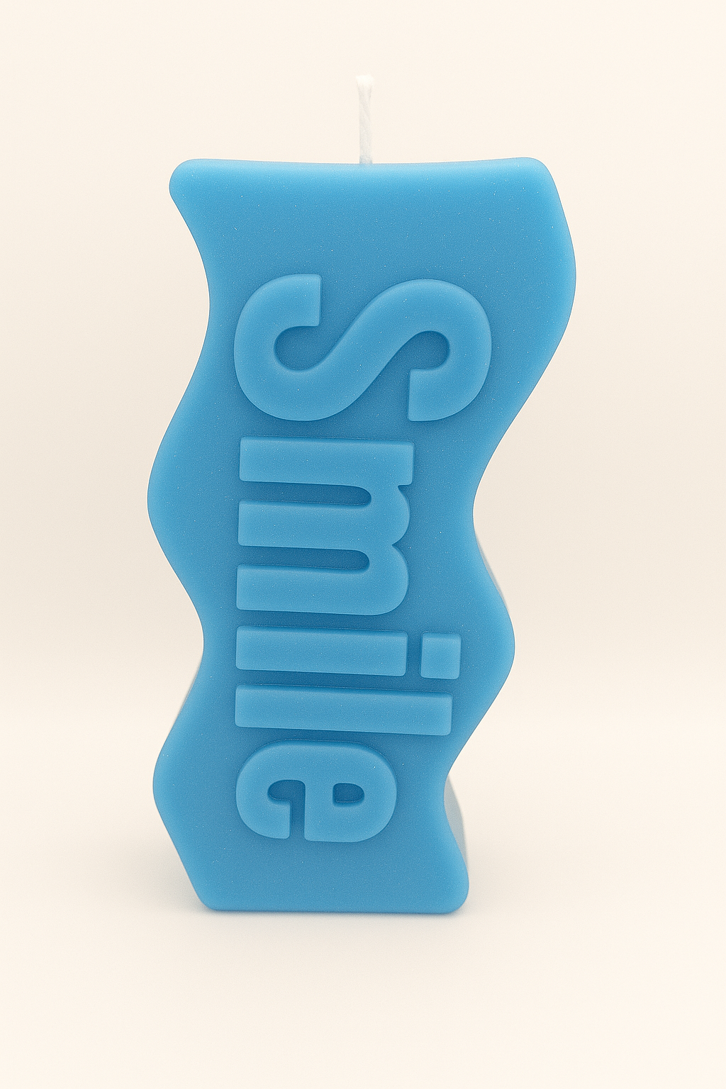 🔵 Blue Smile Candle – Calming Positivity Candle