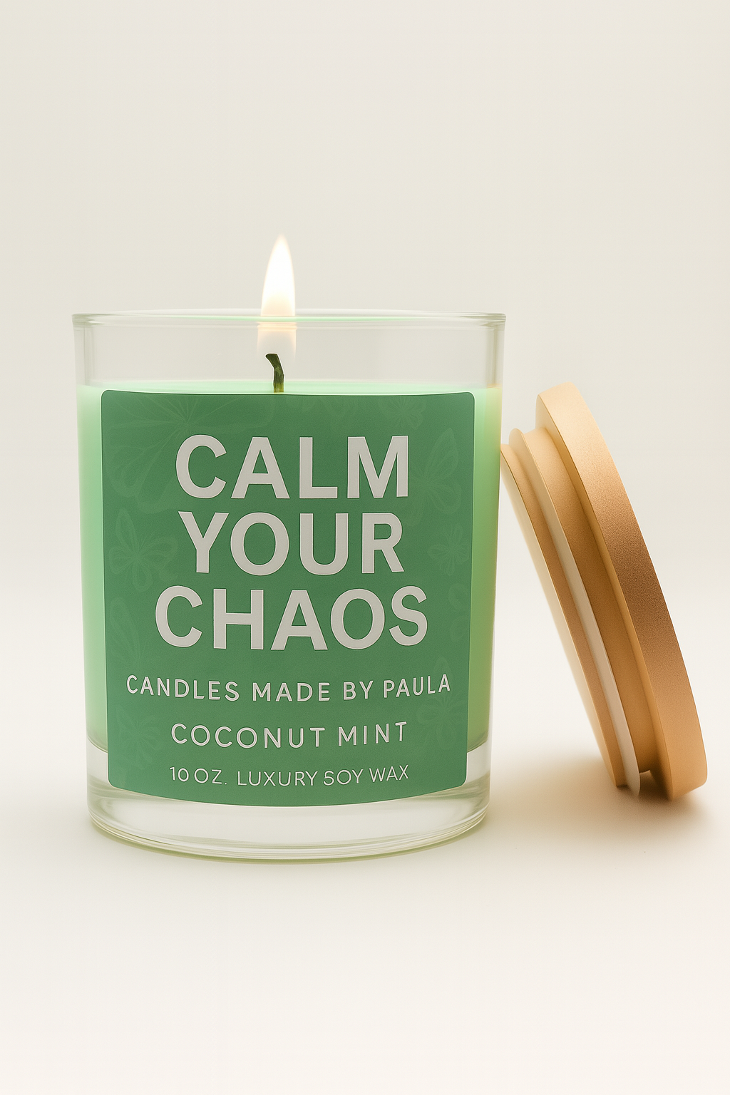 Coconut Mint aromatherapy candle - Calm Your Chaos collection
