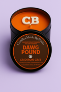 Cleveland Browns candle - Gridiron Grit scent 8 oz tin

