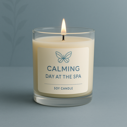 Spa Escape candle with calming day at the spa fragrance for a luxurious at-home retreat