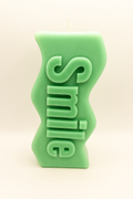 💚 Green Smile Candle – Refreshing Positivity Candle