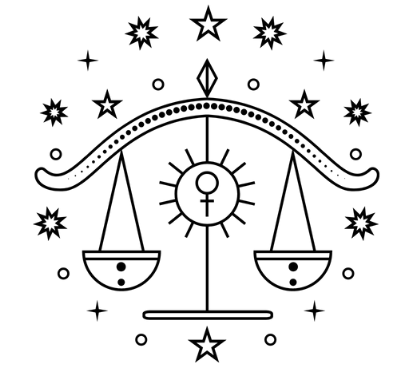 Libra zodiac candle in pink - air sign aromatherapy candle for September 23 to October 22