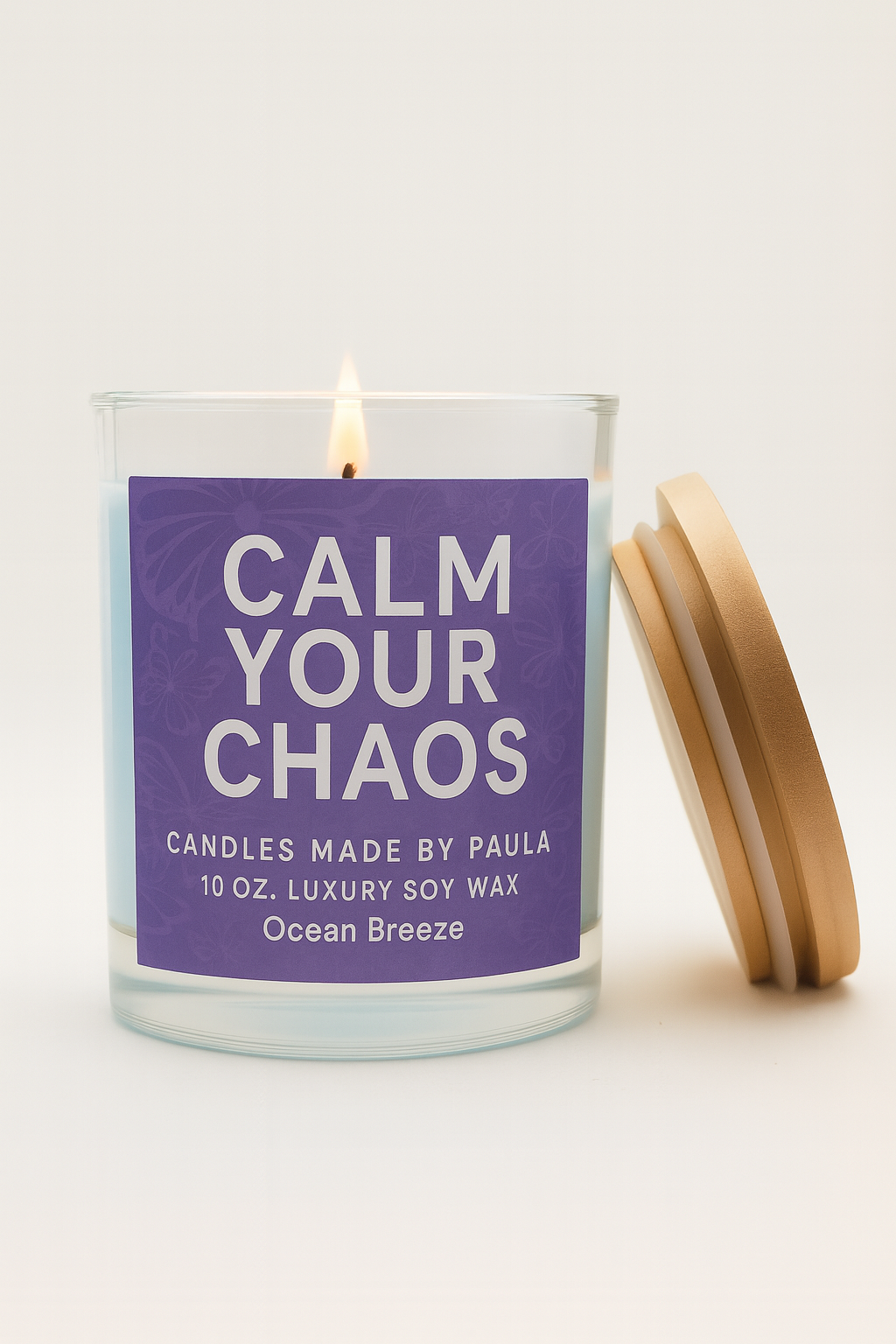 Ocean Breeze aromatherapy candle - Calm Your Chaos collection
