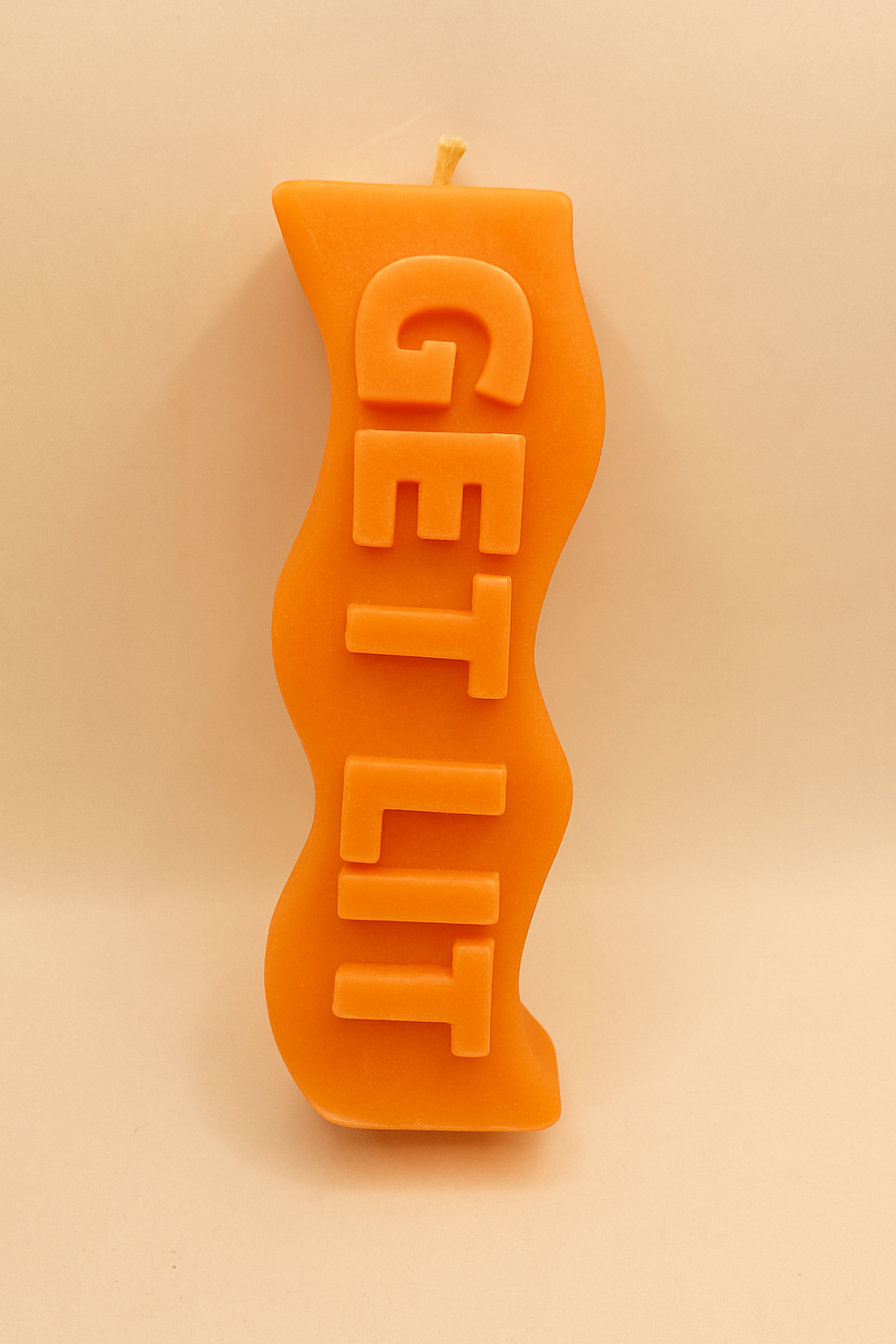 🧡 Orange Get Lit Candle – Energetic Quote Candle