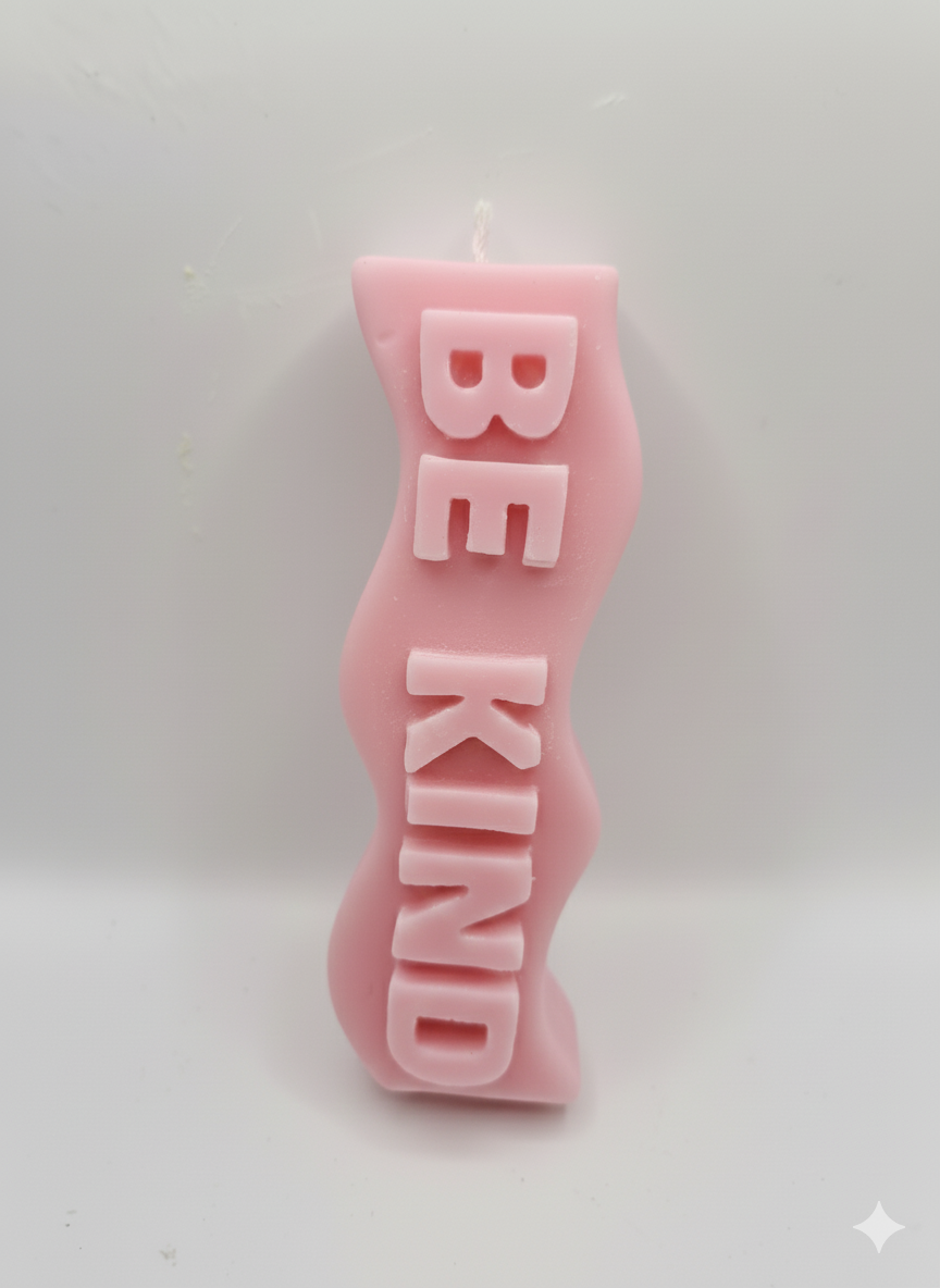 Pink Be Kind Candle – Inspirational Quote Candle