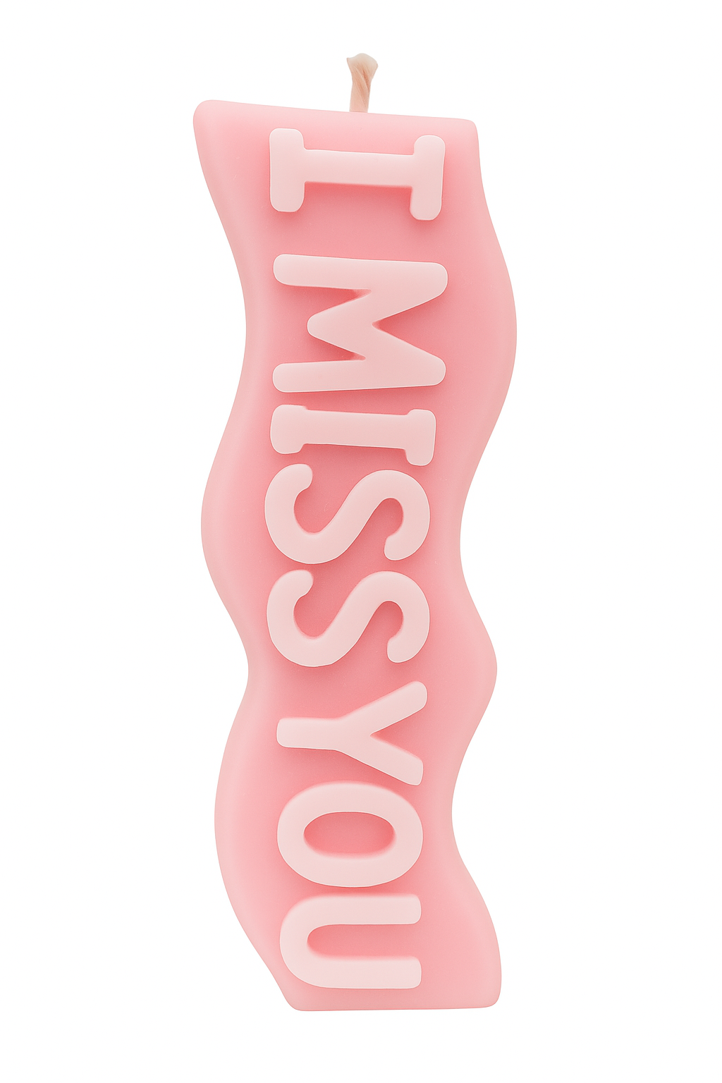 "Pink I Miss You candle - sweet floral sentimental remembrance candle"