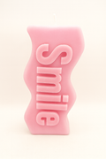 💗 Pink Smile Candle – Cheerful Positivity Candle