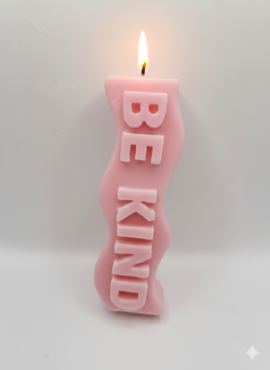 Pink Be Kind Candle – Inspirational Quote Candle