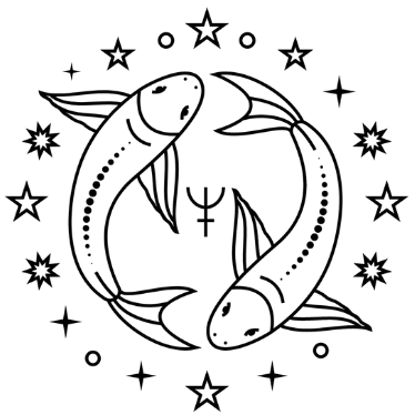 Pisces zodiac candle in turquoise - water sign aromatherapy candle for February 19 to March 20