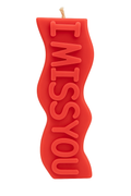 Red I Miss You candle - heartfelt rose scented love remembrance candle