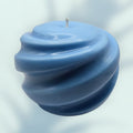 "Blue swirl candle - ocean breeze aromatherapy soy wax candle by Candles Made By Paula"